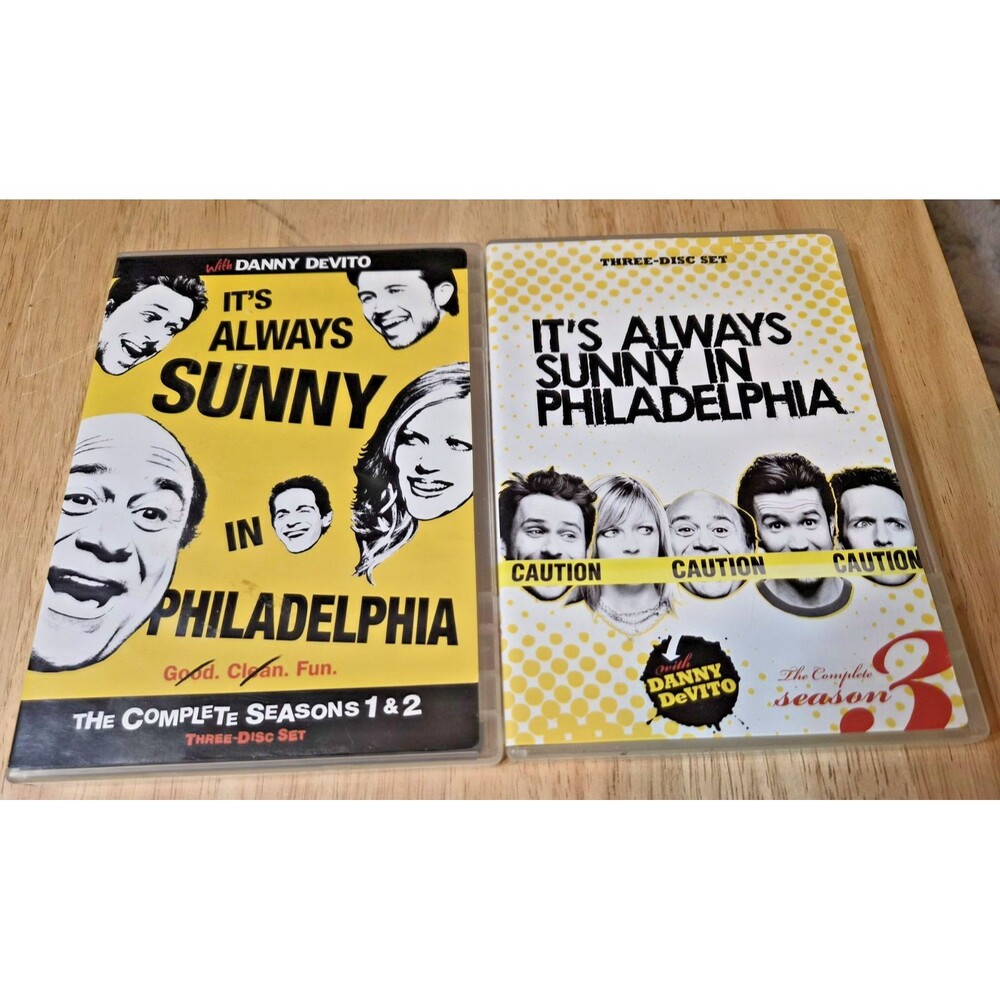 It's Always Sunny in Philadelphia Seasons 1, 2, and 3 DVD's